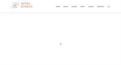 Desktop Screenshot of hotelaudran.com