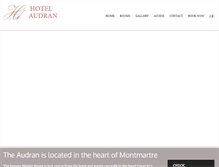 Tablet Screenshot of hotelaudran.com
